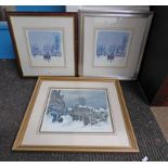 DOUGLAS PHILLIPS 'DUNDEE IN THE 1950'S' & 'THE OVERGATE IN WINTER' SIGNED 3 FRAMED LIMITED