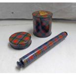 3 PIECES TARTAN WARE, MACPHERSON,