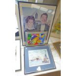 JAMES BURNIE FRAMED ARTISTS PROOF SIGNED IN PENCIL,