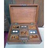 19TH CENTURY TORTOISESHELL BOX WITH FITTED & DECORATIVE INTERIOR Condition Report: