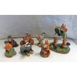 ASSORTMENT OF BORDER FINE ARTS SOCIETY FIGURES INCLUDING 'WATER BABIES' B0660 SIGNED RJA,