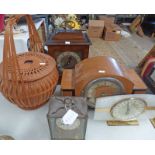 MAHOGANY MANTLE CLOCK,