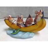 'MERRIE MICE' BORDER FINE ARTS 'FRUIT FUN' FIGURE A0606 ' LAND AHORY' SIGNED R.G.