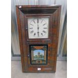 AMERICAN WALL CLOCK Condition Report: Front lower glass panel has a small section of