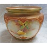 ROYAL WORCESTER BLUSH IVORY POT 14CM TALL