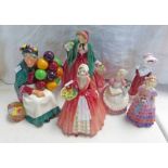 ROYAL DOULTON FIGURES INCLUDING 'OLD BALLOON SELLER' H.N. 1315. 'LADY CHARMIAN ' H.N.