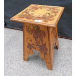 POKER WORK ARTS & CRAFTS STYLE TABLE,