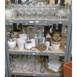 LARGE SELECTION GLASSWARE, PORCELAIN ,