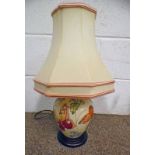 MOORCROFT TABLE LAMP WITH BUTTERFLY DECORATION 45CM TALL INCLUDING SHADE Condition