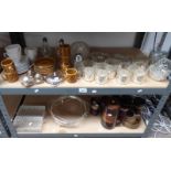 VARIOUS GLASSWARE,