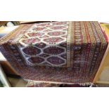 RED GRAND MIDDLE EASTERN RUG 190 X 125 CM