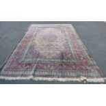 RED GRAND MIDDLE EASTERN CARPET 265 X 360 CM Condition Report: Some wear and marks.