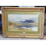 JC RHEED, HIGHLAND SCENE, SIGNED, FRAMED WATERCOLOUR,