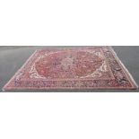 RED GROUND MIDDLE EASTERN CARPET 280 X 380CM