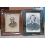 EBONIZED FRAMED PHOTOGRAPH REV. ROBERT ANDERSON D D 40 X 30 CM & MAHOGANY FRAMED PHOTOGRAPH OF REV.