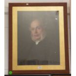 MID 19TH CENTURY FRAMED OIL PAINTING PORTRAIT OF THE REV.