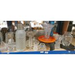 SELECTION OF GLASS GLASSES,