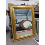 LATE 20TH CENTURY GILT FRAMED MIRROR,