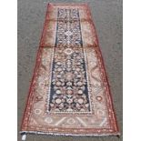 DEEP GROUND THICK PILE IRANIAN RUNNER WITH UNIQUE ALL OVER DESIGN 286 X 102CM Condition