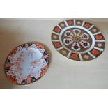 ROYAL CROWN DERBY PLATE AND ONE OTHER -2-