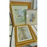 SELECTION OF FRAMED WATERCOLOURS, ETC SIGNED BAYNE, ROSS C MCINTOSH, KEITH MACHATTIE,