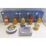 ASSORTMENT OF ATLAS FABERGE COLLECTABLE EGGS INCLUDING : 'QUEEN BEE'IN BOX, 'VANILLA SUNSET' IN BOX,
