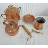 COPPER AND BRASS POT, COPPER KETTLE,