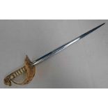 PAPER KNIFE IN THE FORM OF A QE II RAF SWORD,