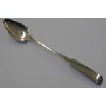 SCOTTISH SILVER FIDDLE PATTERN BASTING SPOON BY GEORGE FENWICK,