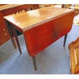 MAHOGANY PEMBROKE TABLE ON TAPERED SUPPORTS LENGTH 90CM