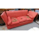 RED KNOLE 3 SEAT SETTEE