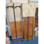 EARLY 20TH CENTURY WALNUT DOUBLE BED FRAME .