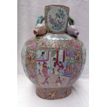 CHINESE VASE DECORATED WITH ORIENTAL SCENES,