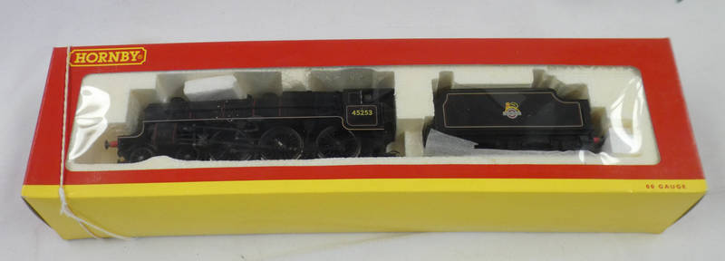 HORNBY R2250 00 GAUGE BR BLACK 4-6-0 CLASS 5MT 45253 STEAM LOCOMOTIVE & TENDER.