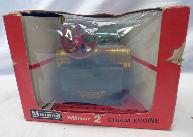 MAMOD MINOR 2 STEAM ENGINE TOGETHER WITH MAMOD MODEL POWER PRESS.