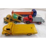 SELECTION OF PLAYWORN DINKY TOYS COMMERCIAL VEHICLES INCLUDING BLUE CIRCLE PORTLAND CEMENT LEYLAND