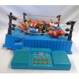 SELECTION OF PLAYWORN WWF WRESTLING FIGURES INCLUDING THE UNDERTAKER, LEGION OF DOOM,