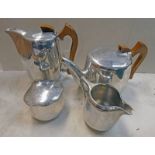 4 PIECE PICQUOT WARE SET