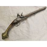 20 BORE OTTOMAN FLINTLOCK HOLSTER PISTOL WITH 28.