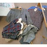 DINNER JACKET AND TROUSERS, TARTAN TREWS,