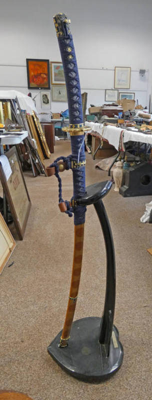 JAPANESE SWORD ON STAND