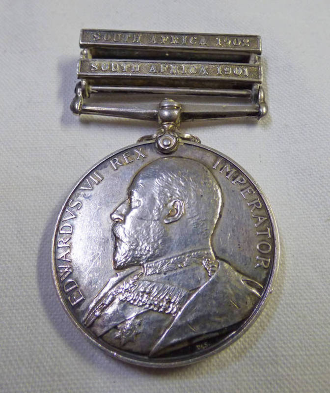 KING'S SOUTH AFRICA 2 BAR MEDAL AWARDED TO 8508 CPL R NOQUET R.A.M.C.