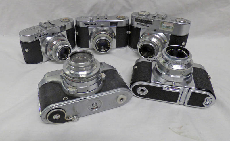 5 CAMERAS TO INCLUDE ARETTE C CAMERA WITH SCHNEIDER-KRUZNACH 1:2.