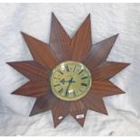 FAIRWAY STARBURST CLOCK 59CM ACROSS