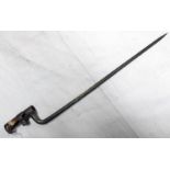 SOCKET BAYONET WITH 46CM LONG BLADE WITH SEVERAL MARKINGS