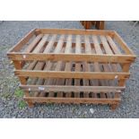 4 PINE VEGETABLE STANDS