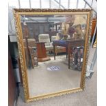 GILT FRAMED BEVELLED EDGE MIRROR,