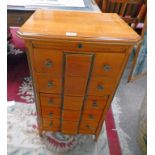 21ST CENTURY CHERRYWOOD 5 DRAWER CHEST 82CM TALL Condition Report: 48.5cm wide.