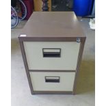 2 DRAWER METAL FILING CABINET