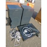 SONY DVD PLAYER AND 2 SPEAKER ETC